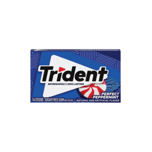 TRIDENT CHEWING-GUM GOÛT MENTHE POIVRÉE 34 GR